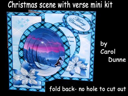 Christmas Scene with Verse Mini Kit (blue)