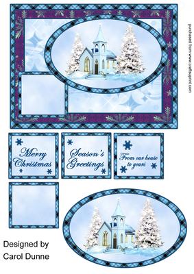 White Church, Christmas Quick Card