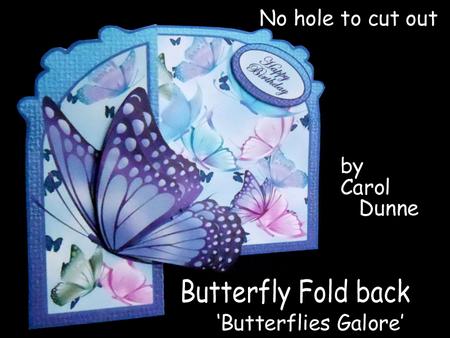 Butterfly Fold Back 'butterflies Galore'