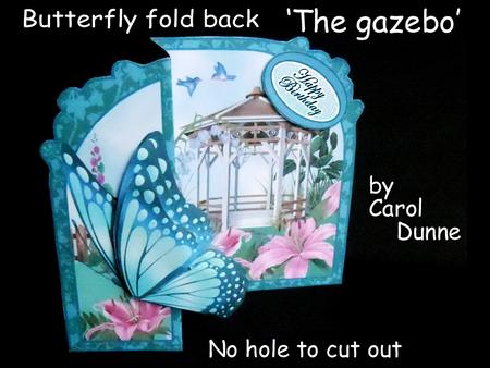 Butterfly Fold Back gazebo with Lilies