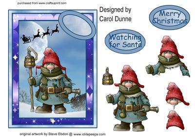 Watching for Santa - Decoupage