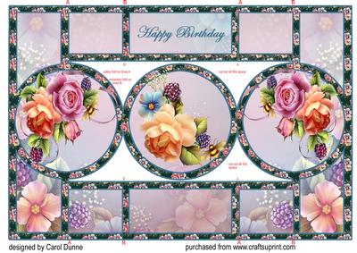 English Roses Shutter Card