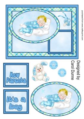Baby Boy 2 Quick Card