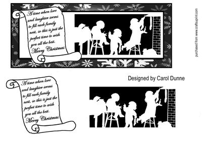Hanging Up the Stockings Dl Card