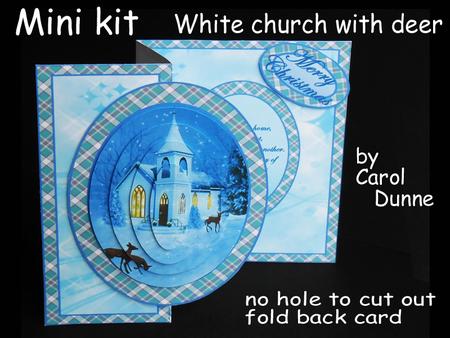 Mini Kit No Hole - White Church with Deer