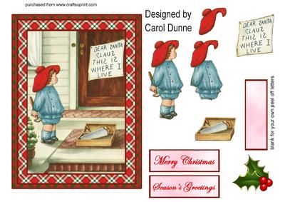 Letter to Santa Decoupage