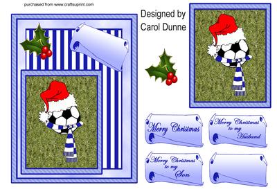Christmas Football (blue)