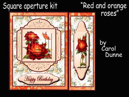Aperture Kit- Red and Orange Roses