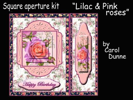 Aperture Kit- Lilac and Peach Roses