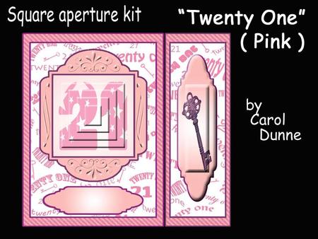 Aperture Kit- Twenty One (pink)