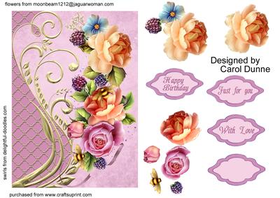 Swirls with Roses