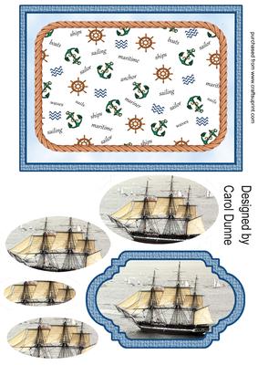 Sailing Ship Fancy Shaped Pyramid