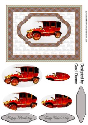 Old Brown Car Pyramid