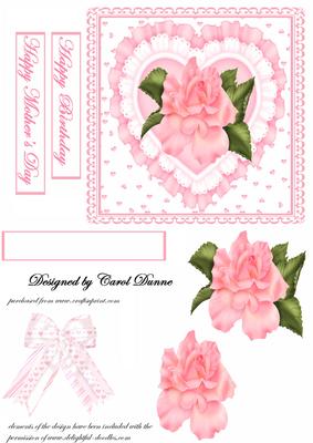 Frilly Heart with Roses