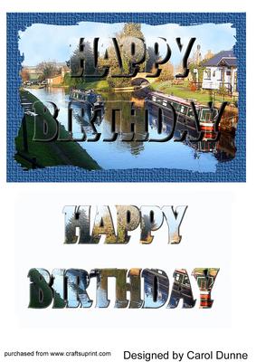 Canal- See Through Letter Card