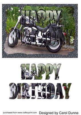Harley See Through Letter Card
