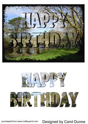 Deer Bridge See Through Letter Card