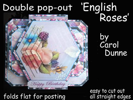 3D Double Pop-out - English Roses