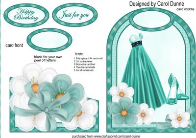 Cutaway Card - Jade Dress Hb