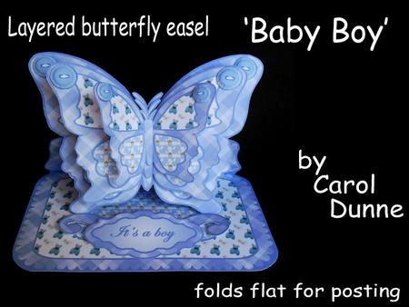 Layered Butterfly Easel - Baby Boy