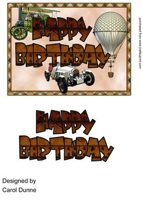 Happy Birthday - Metal Rivets