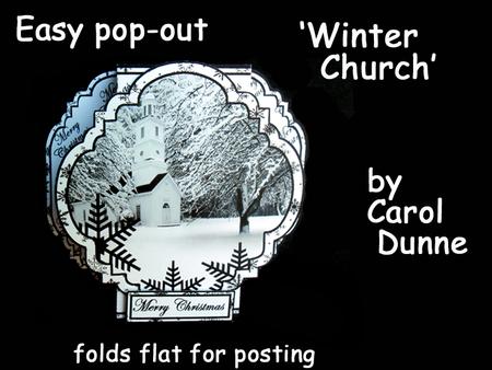 Easy Pop-outs - Winter Church