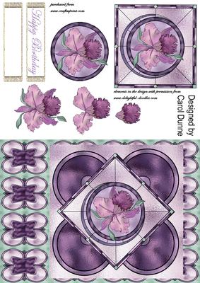 Stained Glass Lilac Orchid