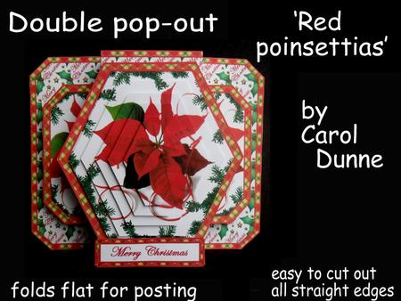 Double Pop-out 'red Poinsettias'