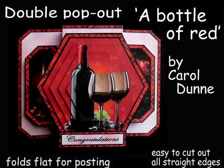 Double Pop-out 'a Bottle of Red'