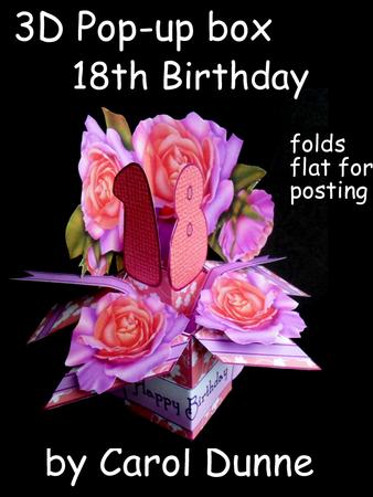 3D Pop-up Box- 18th Birthday