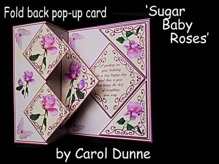 Fold Back Pop-up - Sugar Baby Roses