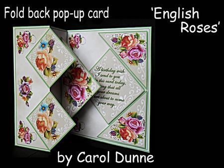 Fold Back Pop-up - English Roses