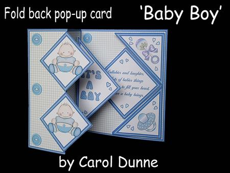 Fold Back Pop-up - Baby Boy
