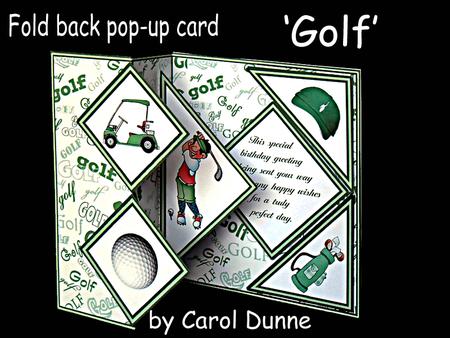 Fold Back Pop-up - Golf