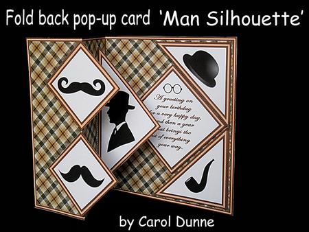 Fold Back Pop-up Man Silhouette