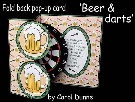 Fold Back Pop-up - Beer & Darts