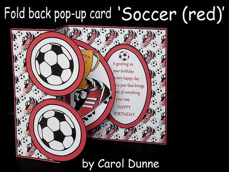 Fold Back Pop-up - Soccer (red)