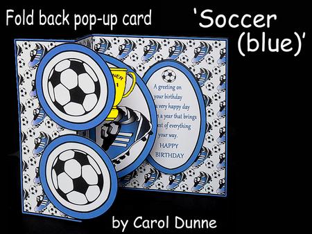 Fold Back Pop-up Soccer (blue)