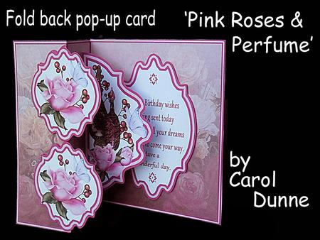 Fold Back Pop-up - Pink Roses & Perfume