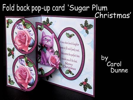 Fold Back Pop-up - Sugar Plum Christmas