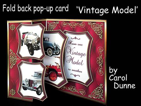 Fold Back Pop-up - Vintage Model