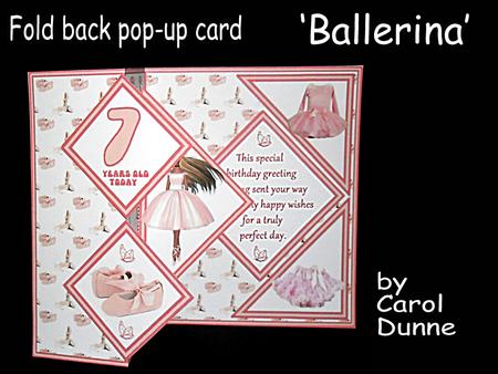 Fold Back Pop-up - Ballerina