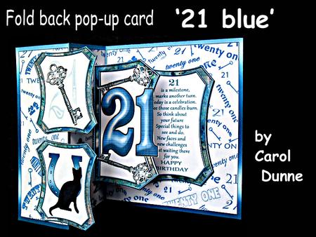 Fold Back Pop-up - 21st Blue