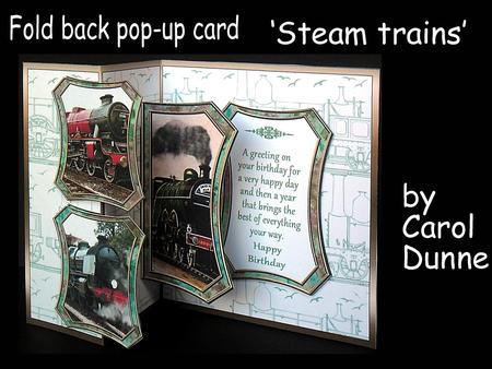 Fold Back Pop-up - Steam Trains