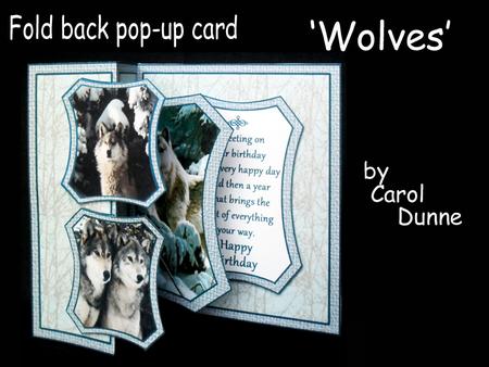 Fold Back Pop-up- Wolves