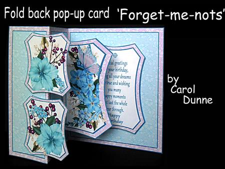 Fold Back Pop-up- Forget-me-nots