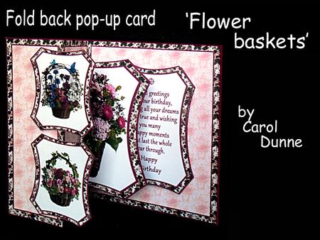 Fold Back Pop-up Flower Baskets