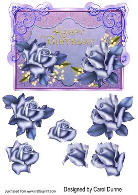Blue Roses - Birthday