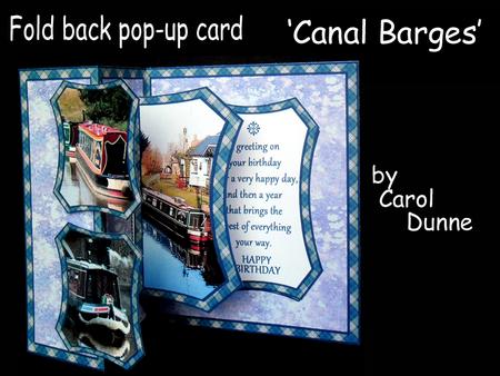 Fold Back Pop-up Canal Barges