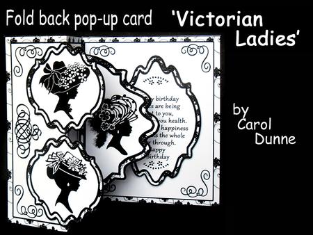 Fold Back Pop-up victorian Ladies